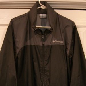 Columbia Rain Jacket Black Men's Size Medium